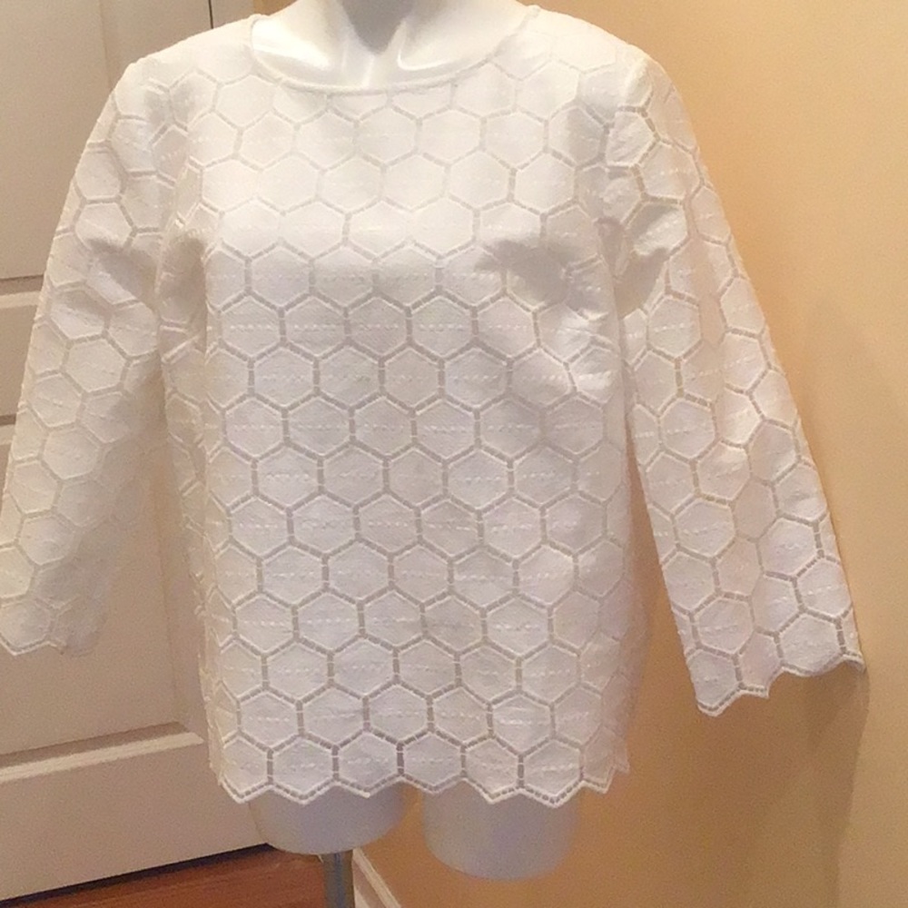 Anne Klein 3/4 blouse lace